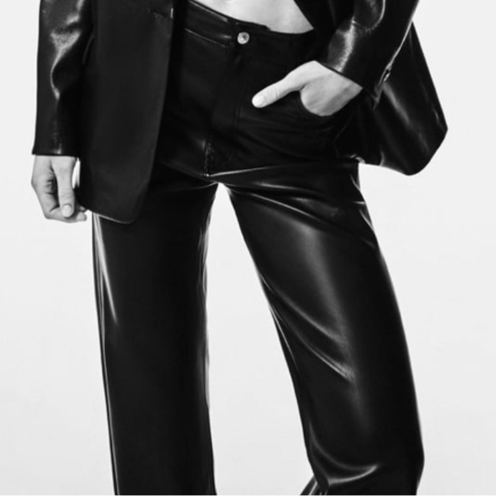 Zara 90s Faux Leather Pant 2969/275 Size 31